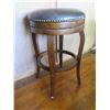 Image 2 : Wood Upholstered Bar Stool w/Curved Legs 29" Tall