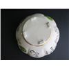 Image 10 : Chinese Porcelain Bowl, Floral w/ Chinese Symbols 10" Dia