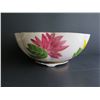 Image 2 : Chinese Porcelain Bowl, Floral w/ Chinese Symbols 10" Dia