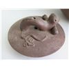 Image 8 : Chinese Yixing Clay Teapot, Floral Pattern Terracotta 8" Tall