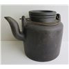 Image 1 : Chinese Clay Teapot, Cylinder Brown 5.5"Tall