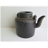 Image 2 : Chinese Clay Teapot, Cylinder Brown 5.5"Tall
