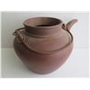 Image 9 : Chinese Yixing Clay Teapot w/ Metal Handle, Terracotta Maker's Mark 5.5" Tall
