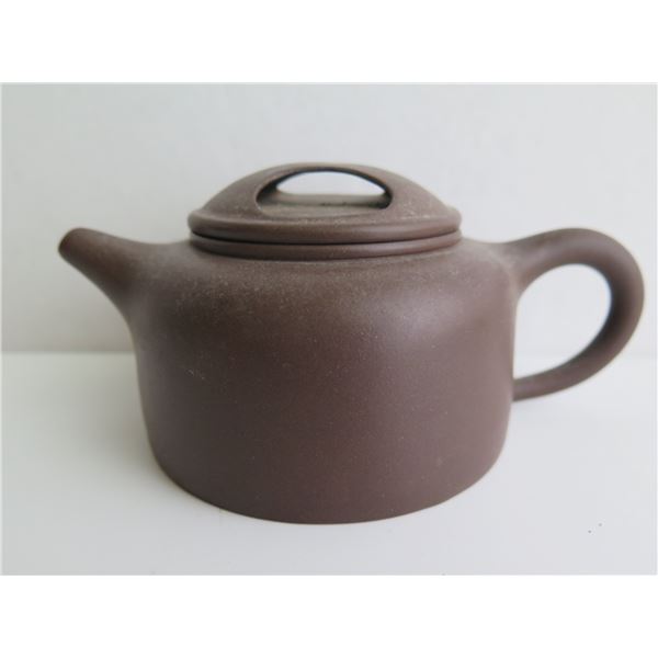 Chinese Yixing Clay Teapot, Brown Maker's Mark