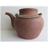 Image 1 : Chinese Yixing Clay Teapot, Inscribed Chinese Symbols Terracotta 6" Tall