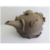 Image 3 : Chinese Yixing Clay Teapot w/Raised Turtle Figures, Brown 4" Tall