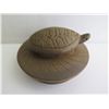 Image 8 : Chinese Yixing Clay Teapot w/Raised Turtle Figures, Brown 4" Tall