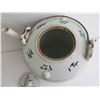 Image 10 : Ching Dynasty Porcelain Teapot w/ Wax Seal Authentication, Women & Chinese Symbols 5" Tall