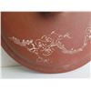 Image 8 : Chinese Clay Lidded Bowl w/ Inscribed Chinese Symbols, Terracotta, 5.5" Tall