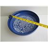Image 8 : Japanese Ceramic Shallow Bowl, Blue & White 9.75" Dia