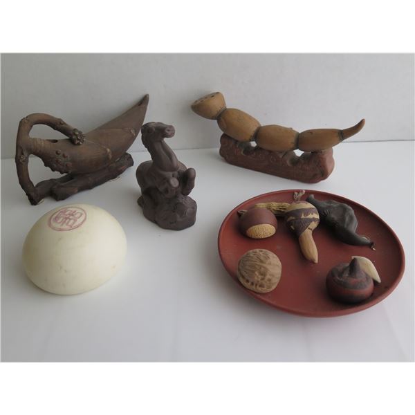 Ceramic Figurines w/ Maker's Mark, Various Sizes