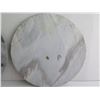 Image 8 : Qty 2 Chinese Stone Plates w/ Chinese Symbols 10" Dia