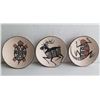Image 1 : Qty 3 Kewa Pueblo Pottery Dishes, Signed Dean Reano 1 item Broken