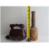 Image 17 : Qty 2 Chinese Musical Instruments, Muyu w/ Wooden Stick