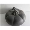 Image 8 : Chinese Yixing Clay Teapot, Pumpkin w/ Inscribed Chinese Symbols Black 5"Tall