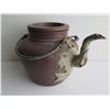 Image 2 : Chinese Clay Teapot w/Leaf Spout, Brown Maker's Mark