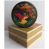 Image 1 : Russian Lacquered Trinket Box, Round Hand Painted Signed 3" Dia