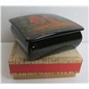 Image 1 : Russian Lacquered Trinket Box, Square Hand Painted w/Authentication, 2.5"x 2.5"