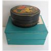 Image 1 : Russian Lacquered Trinket Box, Oval Painted Signed