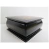 Image 3 : Russian Lacquered Trinket Box, Square Hinged Lid  2.5"x 2.5"