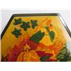 Image 2 : Russian Lacquer Jewelry Box, Hexagonal Hand Painted Signed 6" W