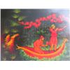 Image 2 : Russian Lacquer Jewelry Box, Rectangular Hinged Lid Hand Painted Signed 4"x 6.5"