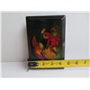 Image 16 : Russian Lacquer Jewelry Box, Rectangular Hand Painted, Signed 4.25"x 6.25"