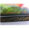 Image 8 : Russian Lacquer Jewelry Box, Rectangular Hand Painted, Signed 4.25"x 6.25"