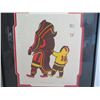 Image 2 : Framed Art, "Mother And Child" Limited Edition Enook Manomie Signed Print 13" x 14"