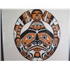 Image 2 : Framed Art, Kiva-Gulth Moon Limited Edition, Richard Hunt Signed Print 19" x 18"