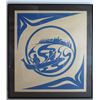 Image 1 : Framed Art, Blue & White Landscape Ltd. Ed. 50/180 Signed Print, Charles Elliott 21" x 23"
