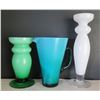 Image 1 : Qty 3 Glass Vases, Villeroy & Boch Water Pitcher Maker's Mark