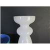 Image 8 : Qty 3 Glass Vases, Villeroy & Boch Water Pitcher Maker's Mark