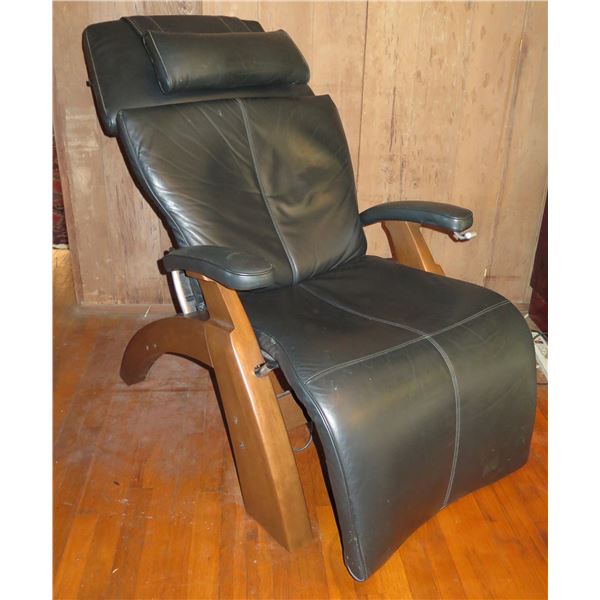 Human Touch Feel Better Black Leather Recliner Model PC-095