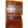 Image 1 : Danish China Cabinet w/ Glass Shelves, Lighted 43" x 17" x 77"H