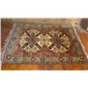 Image 1 : Persian Rug, Navy/Red/Blue/Green/White 77" x 57"