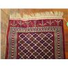 Image 2 : Persian Rug, Kiskan Process Geometric Pattern Red/Blue/Green 60" x 40"
