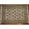 Image 1 : Persian Rug, Hand Woven Floral Motif White/Navy/Pink/Blue 66"x 45"