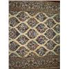 Image 3 : Persian Rug, Hand Woven Floral Motif White/Navy/Pink/Blue 66"x 45"