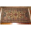 Image 1 : Persian Rug, Geometric Pattern Brown/Cream/Peach/Blue/Red 85" x 48"