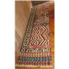 Image 1 : Woven Runner Rug, Geometric Pattern Rust/Black/Green/Blue 150" x 36"