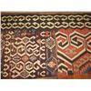 Image 3 : Woven Runner Rug, Geometric Pattern Rust/Black/Green/Blue 150" x 36"
