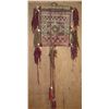 Image 1 : Tapestry Bag, Geometric Pattern Brown/Red/Orange/Cream 15" x 19"