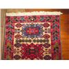 Image 2 : Persian Rug, Geometric Pattern Red /Blue/Black/Yellow/Cream 51" x 40"
