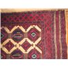 Image 2 : Persian Rug, Geometric Pattern Red/Navy/Blue/Cream 54" x 34"