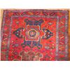 Image 2 : Persian Rug, Geometric Pattern Red/Navy/Blue/Green 84" x 49"