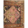 Image 2 : Woven Runner Rug, Geometric Pattern Cream/Tan/Black/Pink/Red  112" x 56"