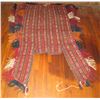 Image 1 : Woven Tapestry Geometric Pattern Red/Blue/Orange/White 74" x 48"