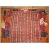 Image 2 : Woven Tapestry Geometric Pattern Red/Blue/Orange/White 74" x 48"