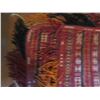 Image 8 : Woven Tapestry Geometric Pattern Red/Blue/Orange/White 74" x 48"